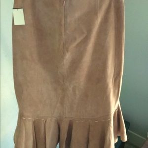 Suede skirt